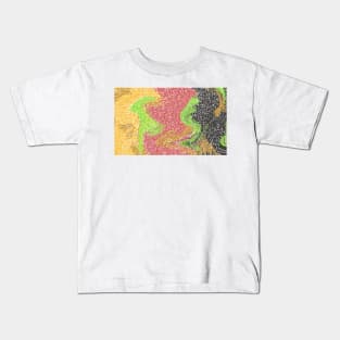 Abstract Color Pattern Kids T-Shirt